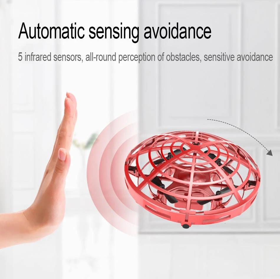 

Anti-collision Flying Helicopter Magic Hand UFO Ball Aircraft Sensing Mini Induction Drones Kids Electric Electronic Toys