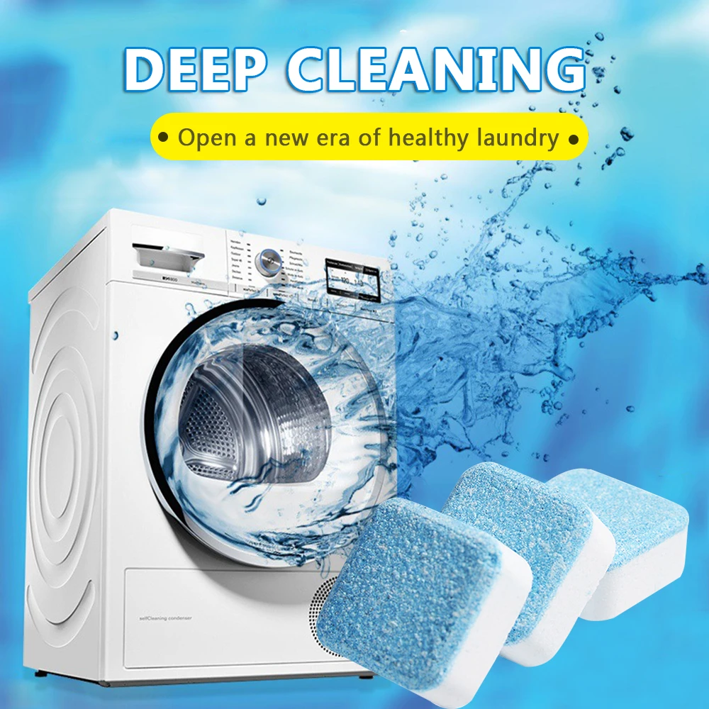 1/5/10/12/20/30pcsWashing Machine Cleaner Washer Cleaning Detergent Effervescent Tablet Washer Cleaner for dropshipping