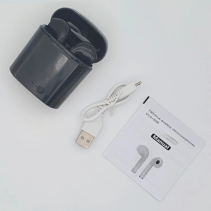 No Package Box-BB Bluetooth Earphones i7s Tws Mini Wireless Earbuds Sport Handsfree Earphone Cordless Headset with Charging Box for xiaomi Phone - Цвет: No Package Box-BB