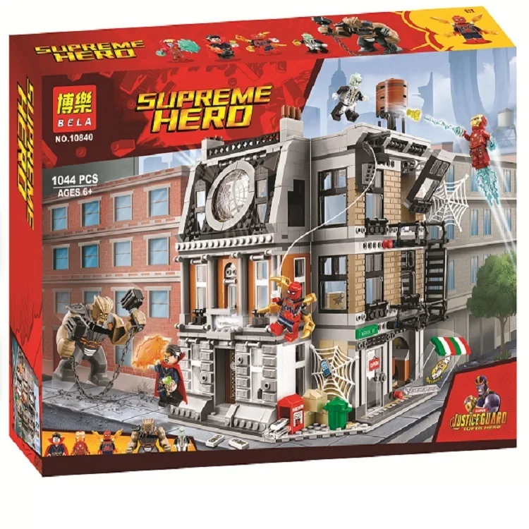 

Marvel Avengers Infinity War Sanctum Sanctorum Showdown Iron Man Spidermans Building Block Toys Compatible Legoinglys