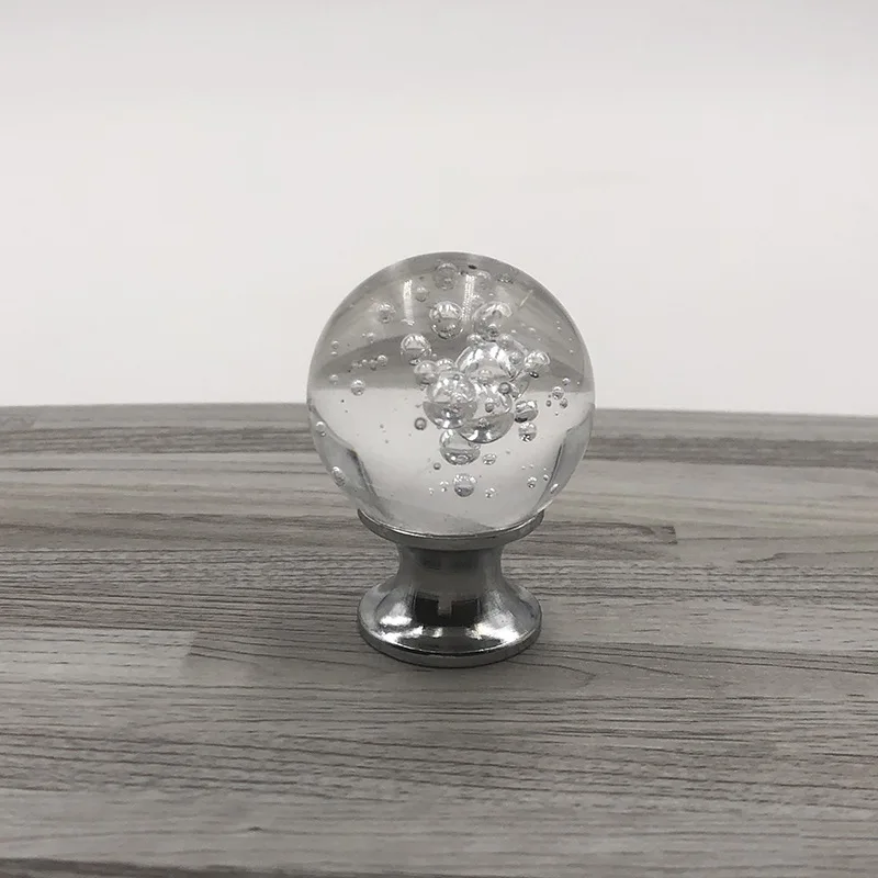 

Manufacturers Wholesale Furniture Crystal Handle Drawer Handle Bubble Ball Handle 30 Mm Transparent