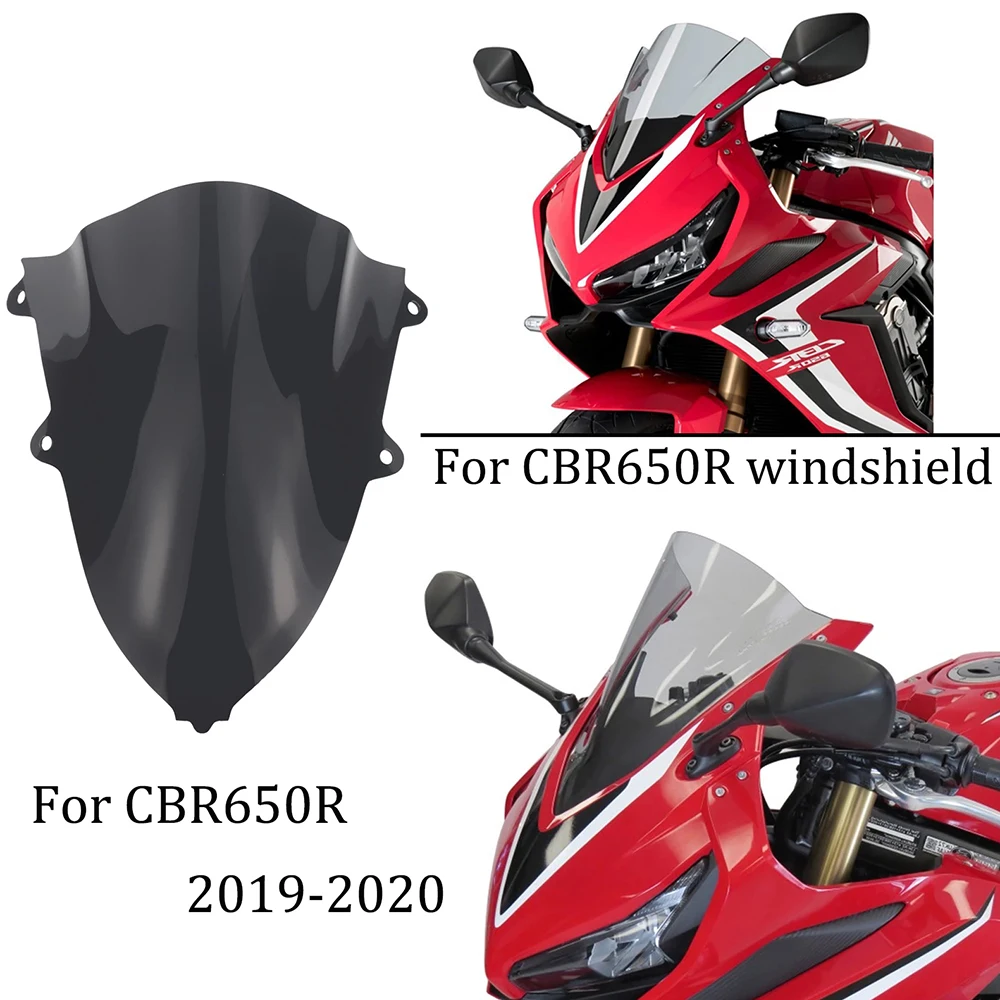 Parabrezza Per Honda Cbr650R 2019 2020 Cbr 650R Parabrezza Anteriore Per Moto Deflettori Pare-Brise Nero