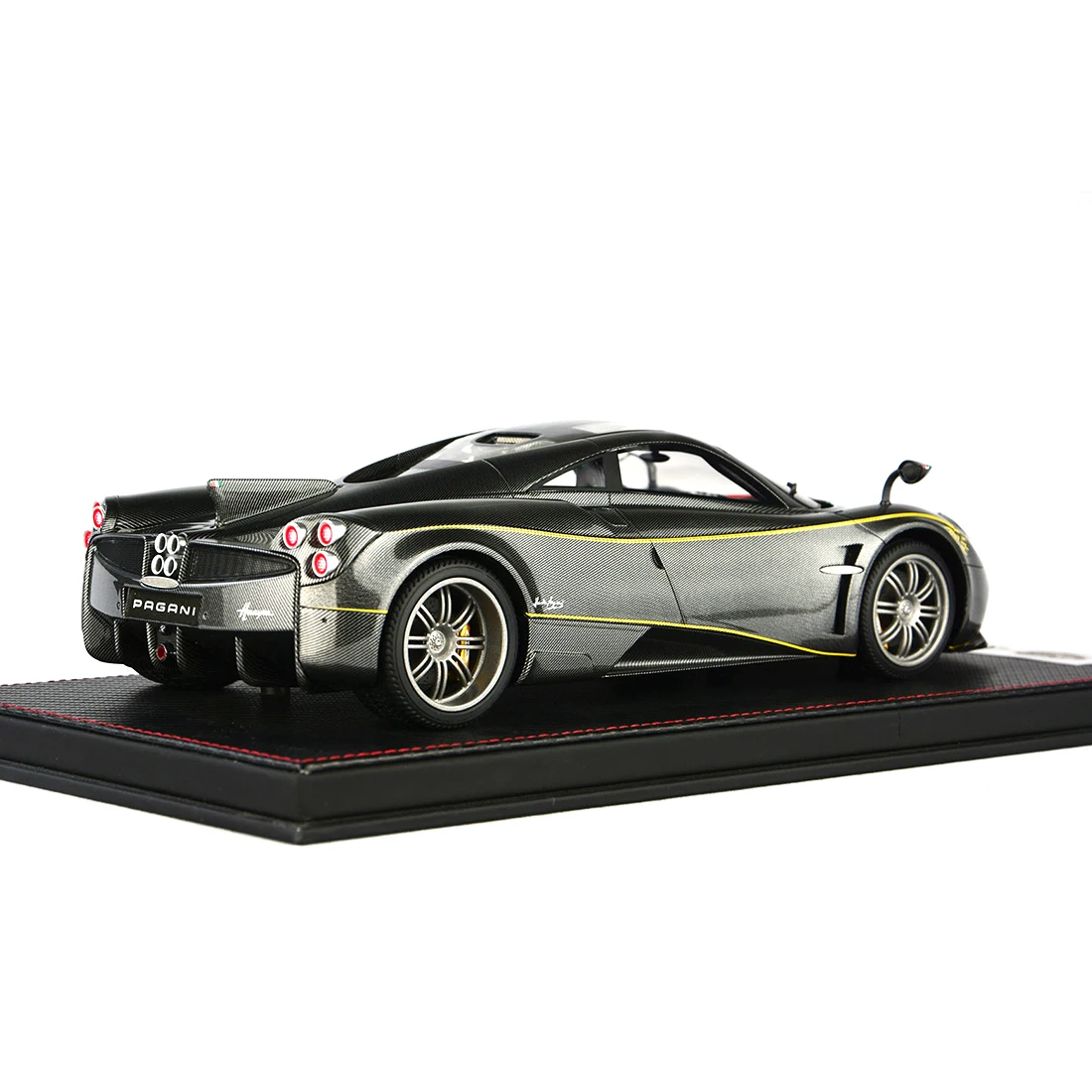 1:18 Модель автомобиля Pagani HUAYRA Модель Коллекция декор с основанием пылезащитный чехол-угольно-серый
