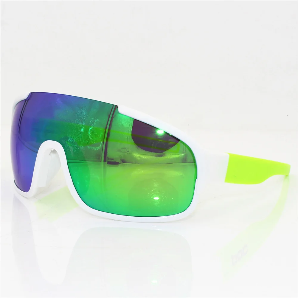 Поляризованные очки с 3 линзами, велосипедные очки, спортивные очки, мужские солнцезащитные очки для активного отдыха, mtb, велосипедные очки oculos juliet - Цвет: Зеленый