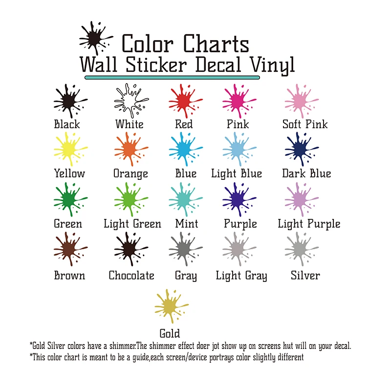 wall sticker decal vinyl color