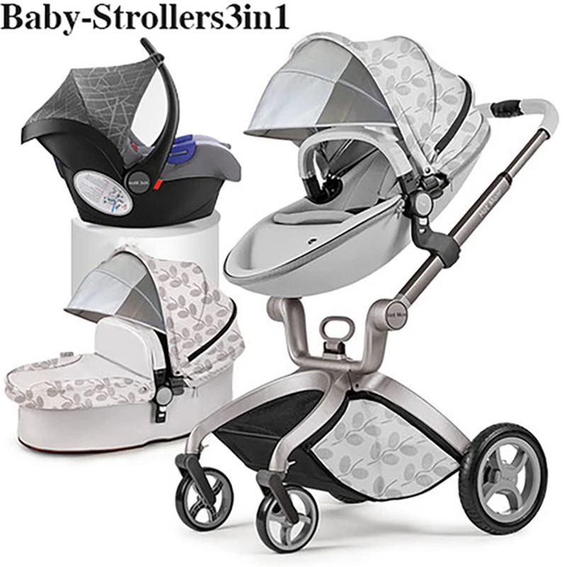 Hot Mom Baby Stroller 3 In 1 360 Degree 