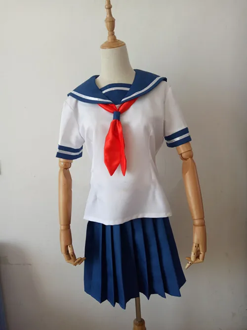 Аниме! Yandere Simulator Ayano Aishi Yandere-Chan JK школьная форма Хэллоуин косплей костюм прекрасный матросский костюм Повседневное платье
