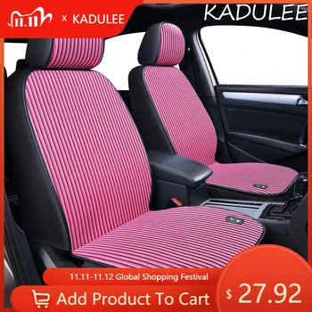

KADULEE 12V Heated car seat cover for Ssangyong all model Actyon Kyron Tivolan Rexton korando winter cushions car seats