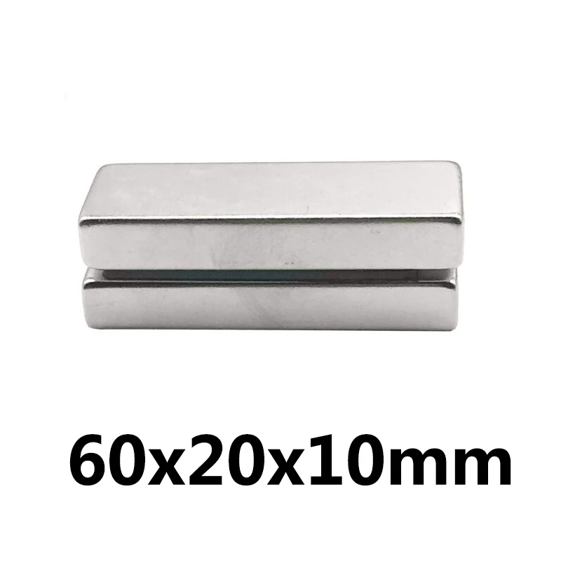 * 2/5/10 шт магниты блок 60x20x10 мм неодимовый N35 диск редкоземельных супер сильный