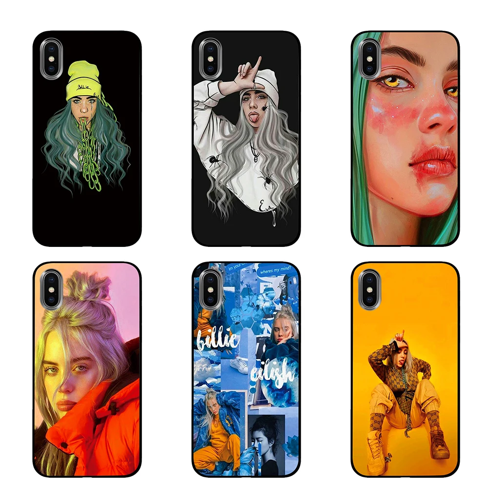Billie Eilish черный чехол ТПУ чехол для iPhone 5 5S 6 6s 7 8 Plus X XS XR 11 Pro Max