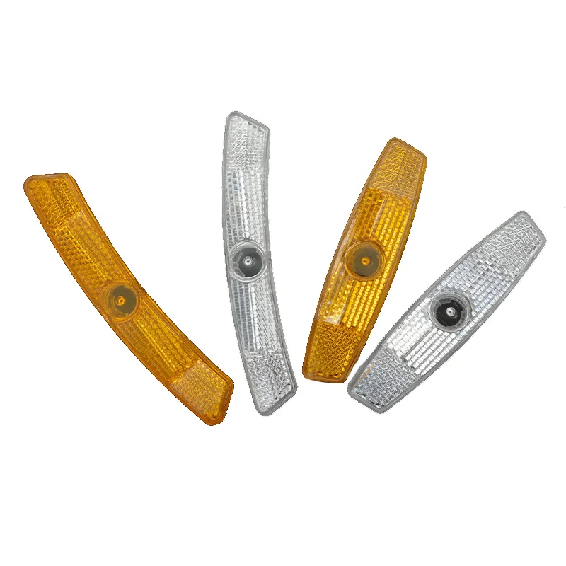 2PCS/Set Plastic Bicycle Wheel Spokes Reflector Snap-type Mountain Road Bikes Safety Warning Reflector