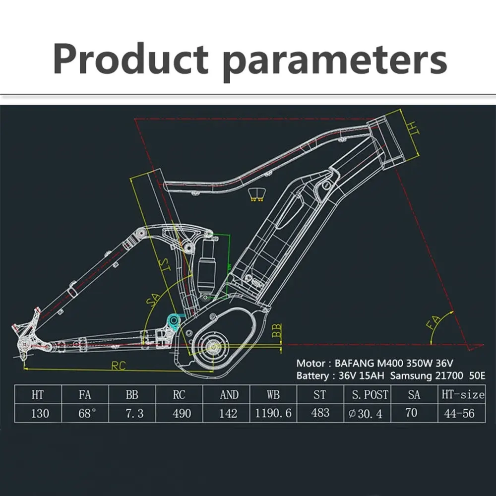 US $749.98 BOARSE Mountain Bike Frame AM Frame 275 29er MTB DH Frame Aluminum alloy Hybrid Bike Frame Rear Shock 140mm Ebike Motor 350W