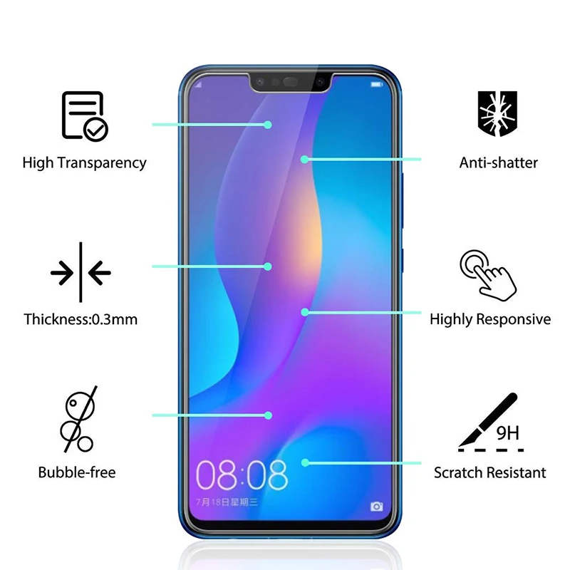 2 шт., закаленное защитное стекло для экрана телефона huawei P9 P10 P20 P30, защитная пленка для стекла huawei P9 P10 Plus Lite P20 P30 Pro Lite
