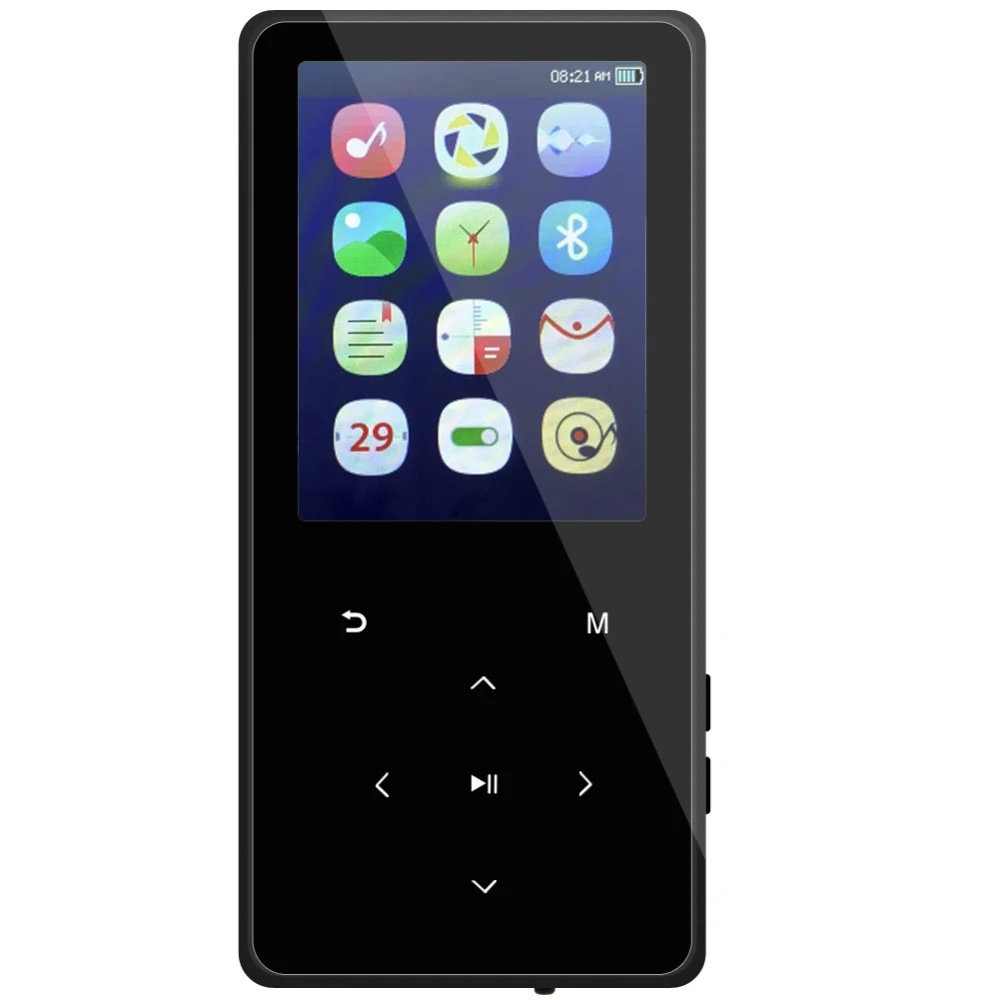 

2.4 Inch Screen Bluetooth MP3 MP4 Player External 8GB Sports Touch Screen FM Radio E-book Video Lossless Music HiFi Portable Min