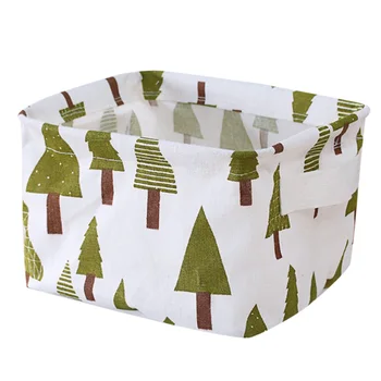 

Foldable Canvas Storage Box Home Cosmetic Case Basket Desk Organizer Bin Closet Box Cloth Fabric Basket Home Desktop Storage