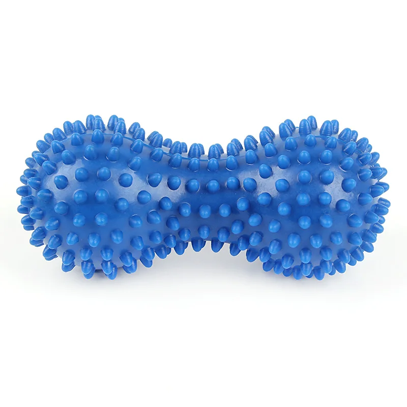 Арахисовый Массажный мяч с острым триггером, рельефная мышца, боль, сенсорный стресс, терапия, здоровье, гимнастический РЕЛЕКС мышц, аппарат для ног - Цвет: Синий