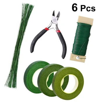 

1 Set/6PCS Dried Flowers Floral DIY Making Crafts Floral Tape Double-Sided Tape Baking Paint Line Paper Wrap Set