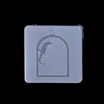 

Handmade Acrylic Frame Pendant Silicone Resin Molds Jewelry Making Tools 634D