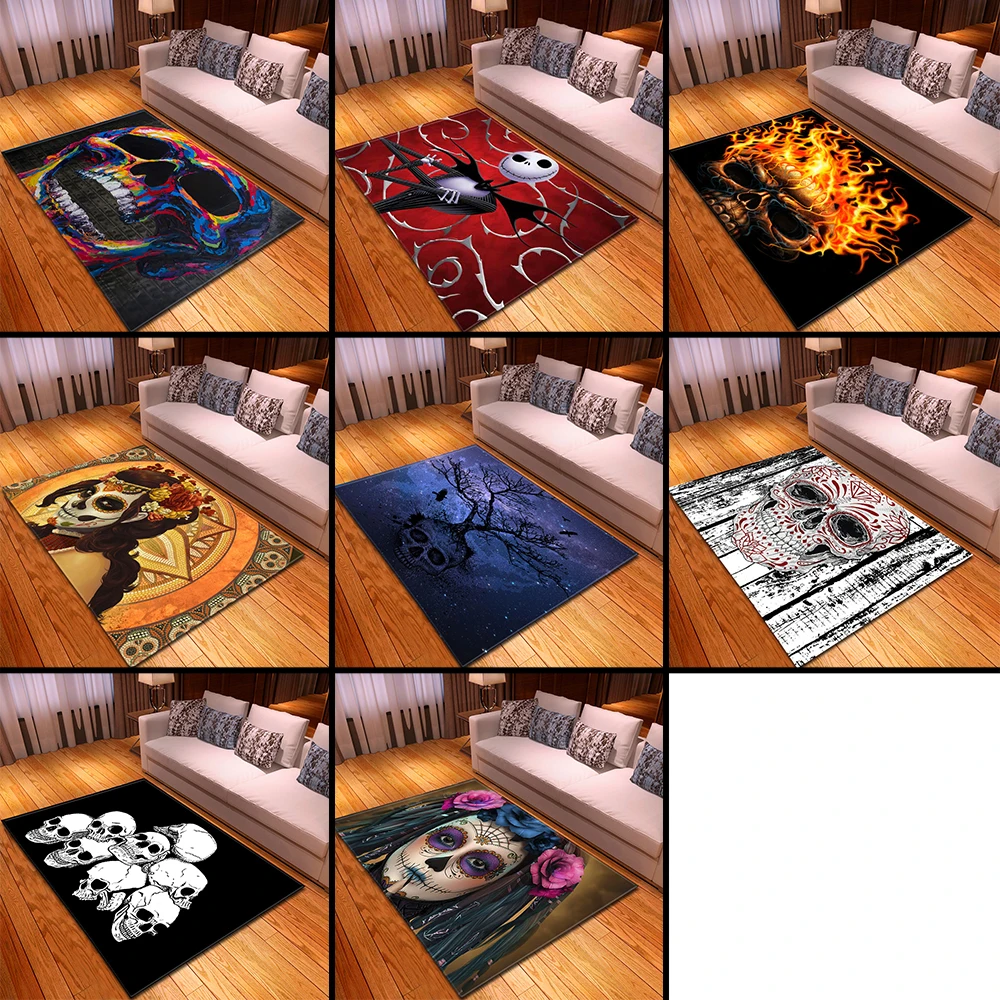 Хэллоуин 3D череп области коврики вечерние декоративные детская комната игровой