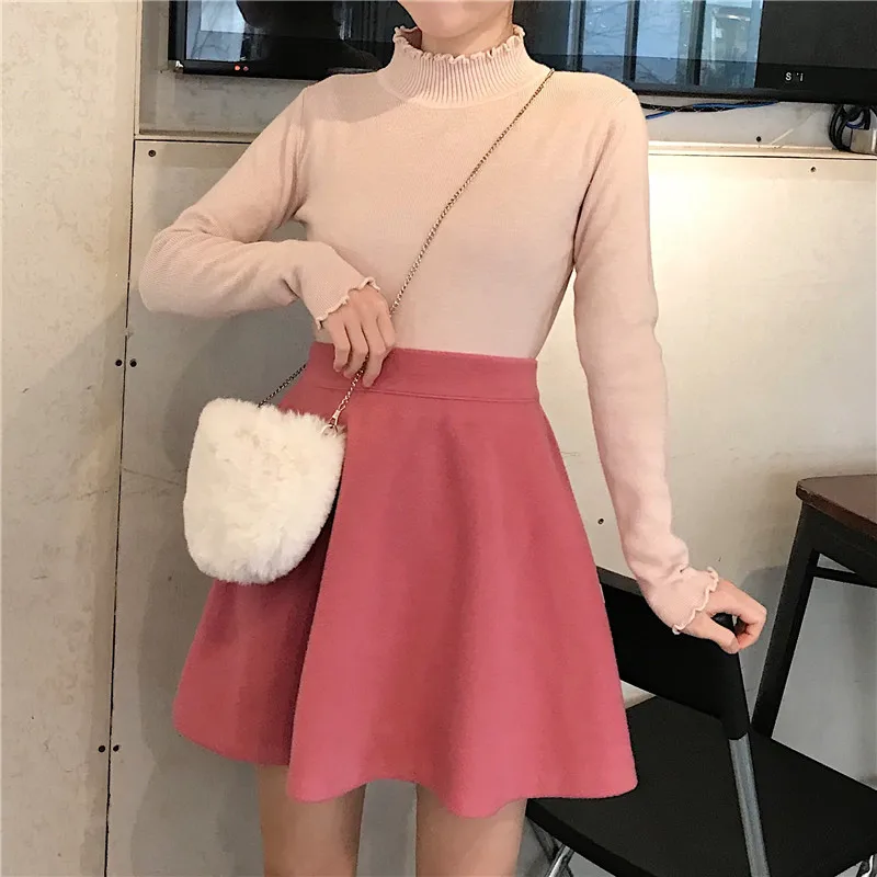 

Photo Shoot 2019 Spring Summer New Style WOMEN'S Dress Loose-Fit Versatile Full Skirt A- Line Skirt Short Skirt