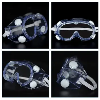

Protective Safety Goggles Wide Vision Disposable Indirect Vent Prevent Infection Eye Mask Anti-Fog Splash Goggles