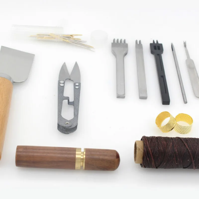Профессиональный кожаный ручной инструмент для шитья 10 шт./компл. нож резки кожи