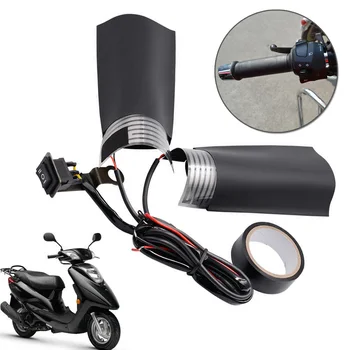 

1 Pair Heated Grips Universal Motorcycle Handlebar Hand 12V Heat Resistant