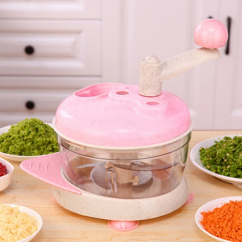 Мощный Ручной измельчитель фруктов овощей орехи Мясорубка Лук Чеснок перец блендер, Кухонный комбайн со съемное лезвие прочный