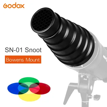 

GODOX SN-01 Bowens Mount With Color Filter Large Snoot Professional Photography Studio Strobe Flash Accessories Light Fittings