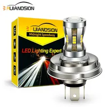 

Ruiandsion 1Pcs White P45T R2 3020 24 LED Motorbike Headlight Lamp Hi/Lo Beam Bulb 10-30V 1500lm