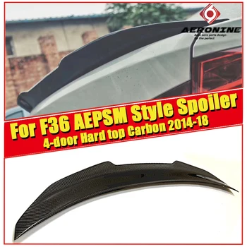 

For BMW 4 Series F36 4-door Hard top Sedan Wing Spoilers Carbon Fiber PSM Style Rear duckbill Trunk Spoiler Lip Wings 2014-2018