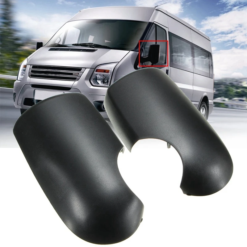 2 шт ABS черное дверное Крыло зеркала возле пассажира L+ R для FORD TRANSIT MK6 MK7 2000