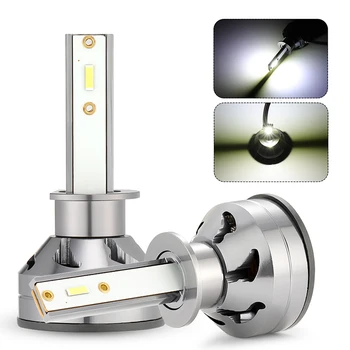 

2Pcs D1 Car CSP Led Headlight Bulbs For H1 H4 H7 H11 9005 9006 High Quality High Beam Bulb 2020 Car Headlight Bulbs 60W 9V-30V