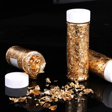 Золотая фольга/серебряная фольга 24K съедобная настоящая Золотая Порошковая фольга из подлинного золотого листа пищевые костюмы уход за кожей еда decorat