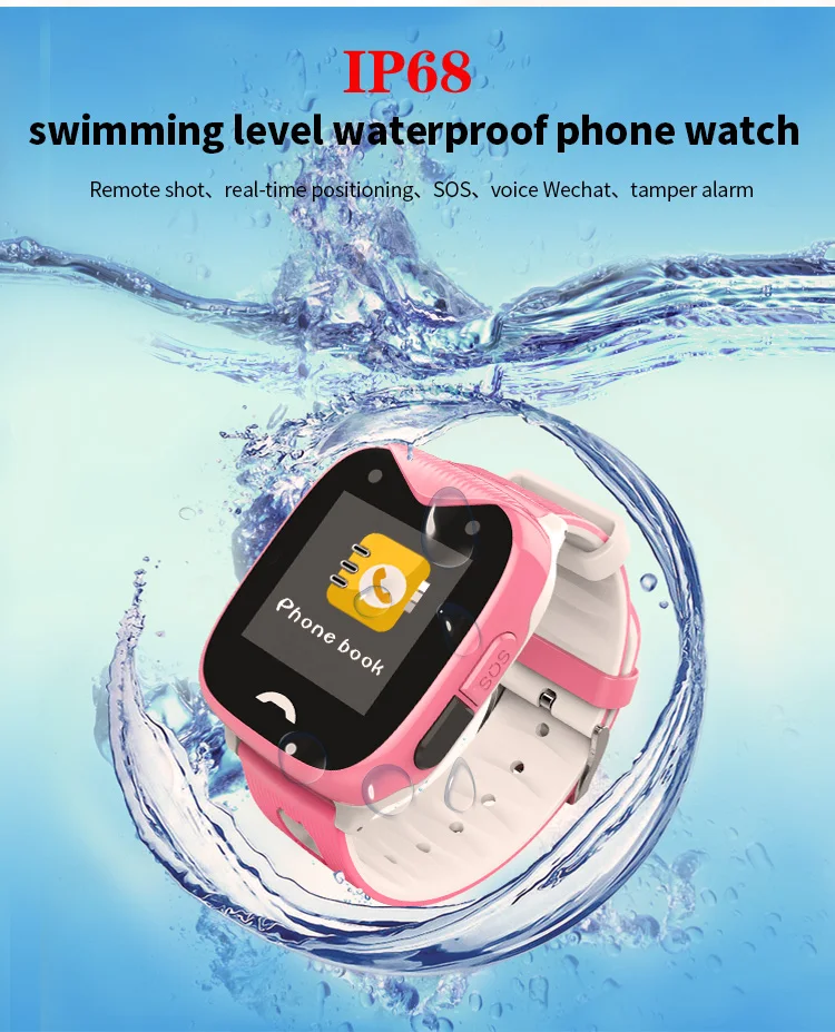 

Fashion touch screen watch D8 gps track big button sos emergency phone kids smart watch android smartwatch GPS baby wrist watch