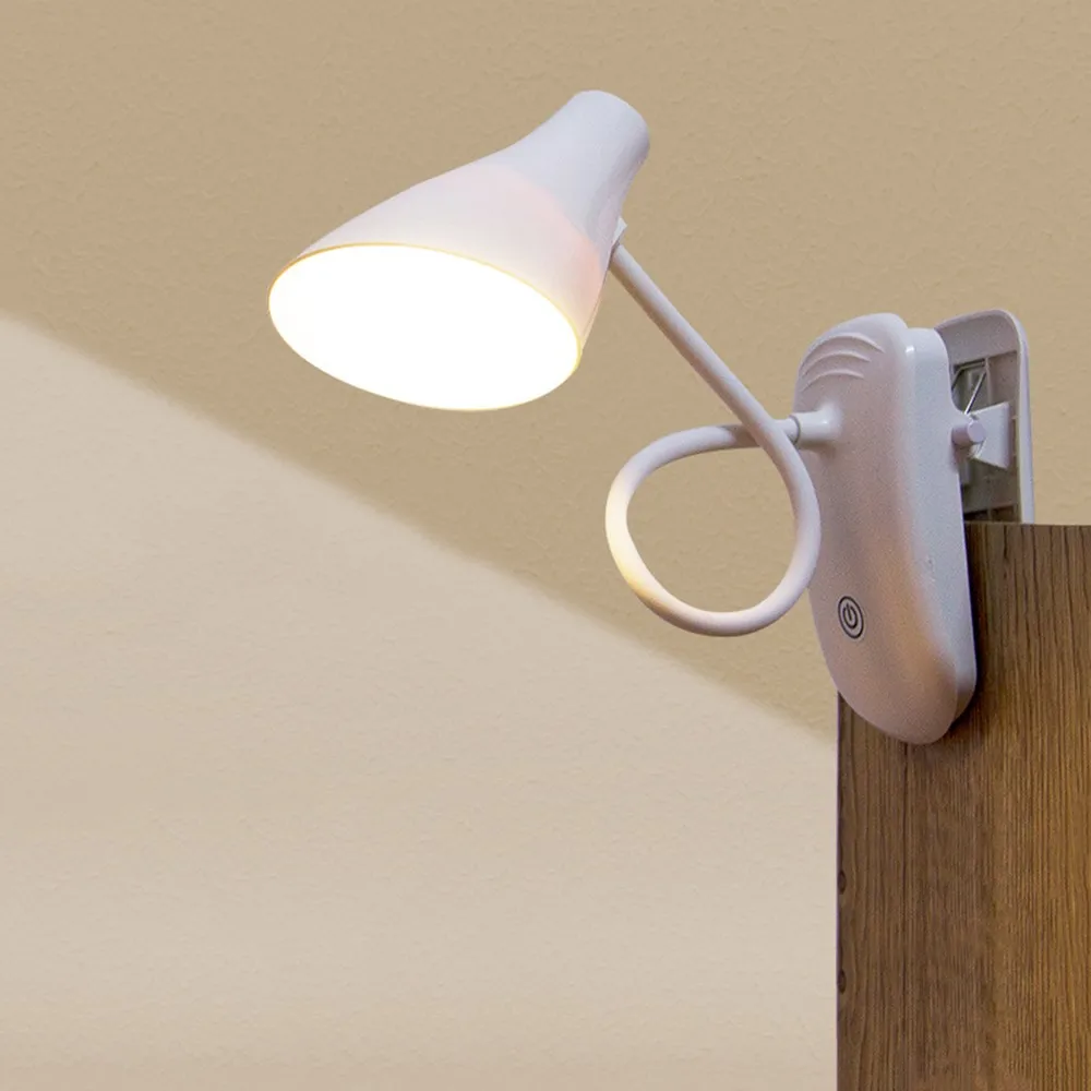 Finether Led Клип настольная лампа USB перезаряжаемая 1200 мАч батарея Lampara De Mesa Luminaria настольная лампа офисный свет