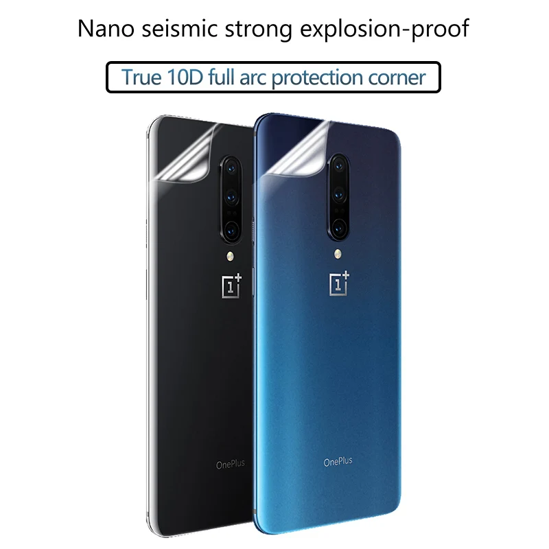 Защитная пленка на заднюю панель Гидрогелевая пленка для OnePlus 7 Pro 7T Защитная пленка для One Plus 7 Pro 7T мягкая пленка(не закаленное стекло