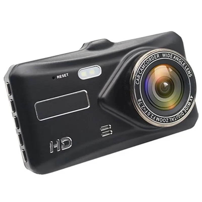 4 дюйма Ips Двойной объектив Автомобильный видеорегистратор Fhd 1080P приборная панель камера 170 градусов для транспорта вождения Dvr рекордер g-сенсор парковки монитор Wd