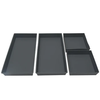 

4pcs/set Cooking Reimagined Easy Clean Soft Silicone High Temperature Resistance BBQ Grey Non Stick Sheet Pan Split Charging