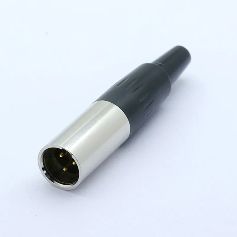 10 шт. Высокое качество Мини XLR 3 4 5 Pin штекер маленький XLR аудиоразъем для микрофона пайки прямой