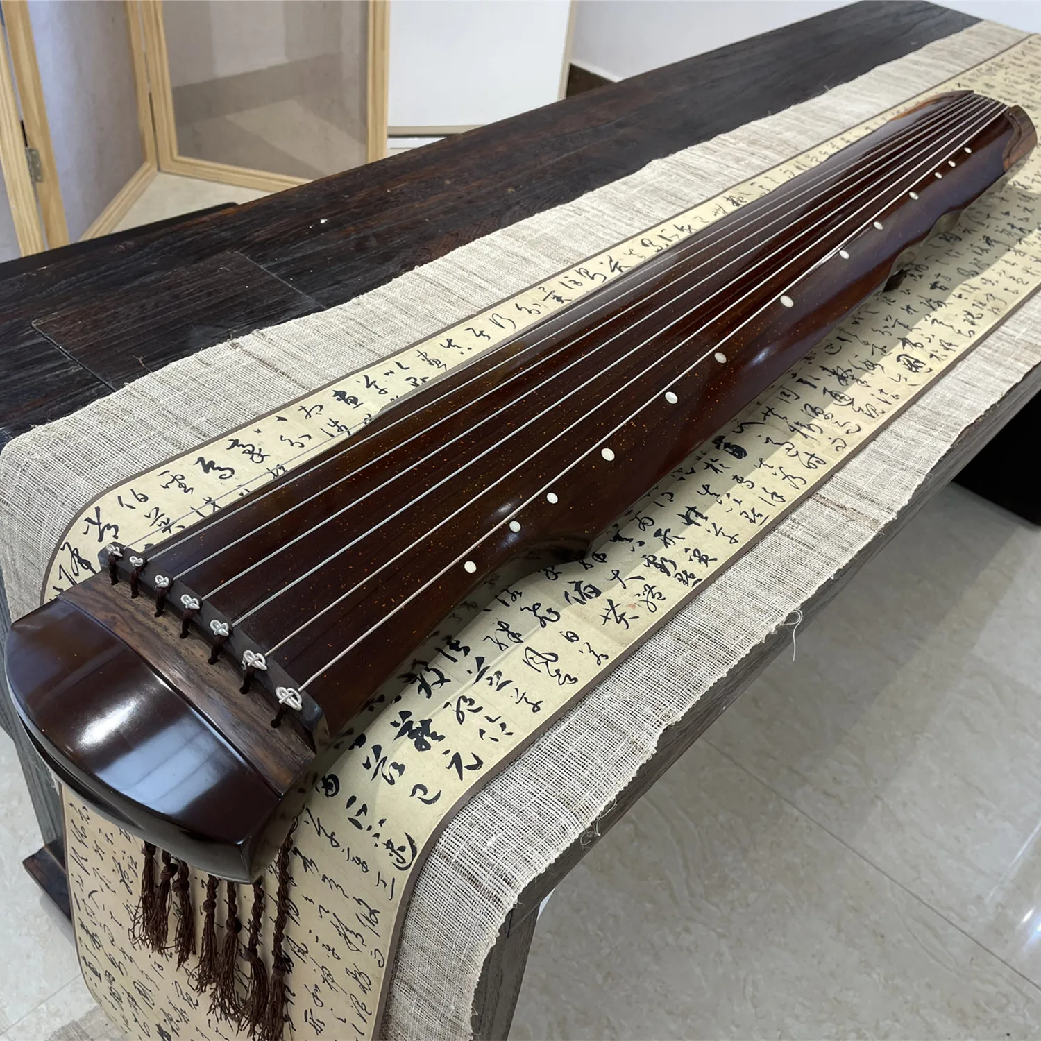 98cmminiguqinfuxishortyLyre7StringsAncientChineseZither