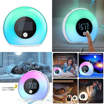 

Night Light Bluetooth Speaker 5 Color Changing Bedside Table Light For Women Kid