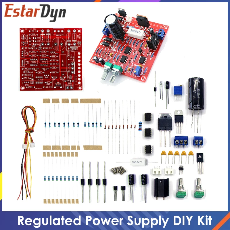 0-30V 2mA-3A DC Regulated Power Supply DIY Kit Continuously Adjustable Current Limiting Protection Voltage Regulator Set