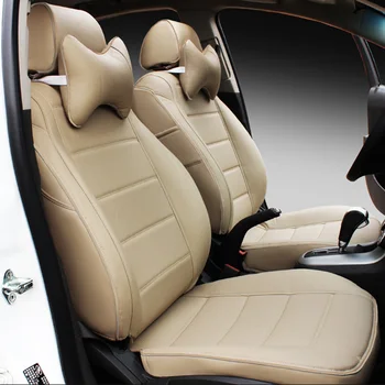 

Only front 2 PCS Leather car seat covers For lifan solano x50 cadillac escalade toyota vitz mini changan cs35 auto accessories
