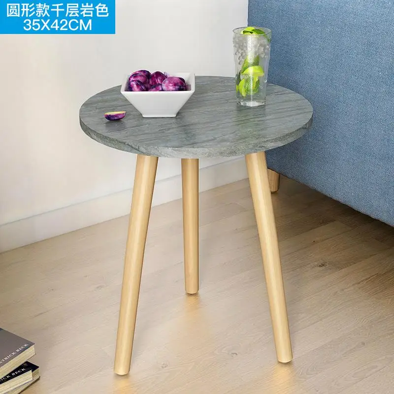 Скандинавский журнальный столик для гостиной, современный минималистичный чайный столик из твердой древесины, ножной чайный столик, многофункциональный стол для еды - Цвет: Style 3