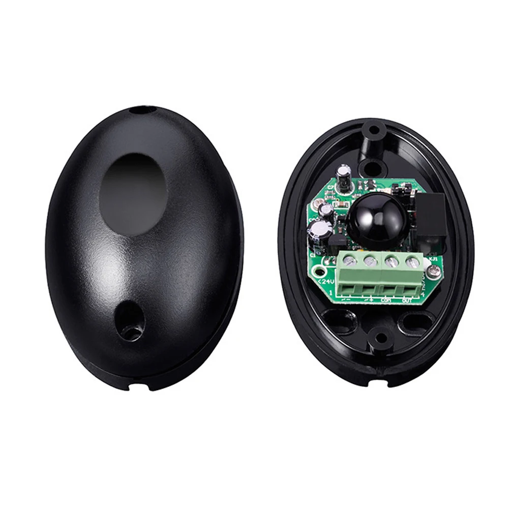 

Infrared Detector Active Waterproof Alarm Door Barrier Sensor Single Window Beam Black Home Security Plastic Durable