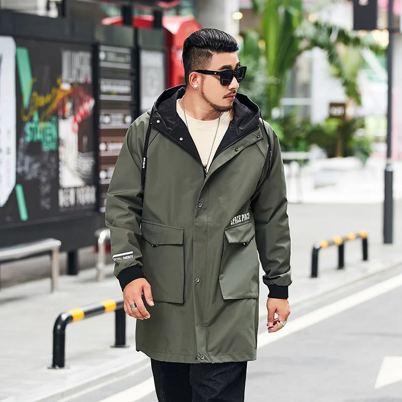 

Solid Color New 2020 Casual Jacket M-5XL 6XL 7XL 8XL Men Spring Autumn Outerwear Mandarin Collar Clothing