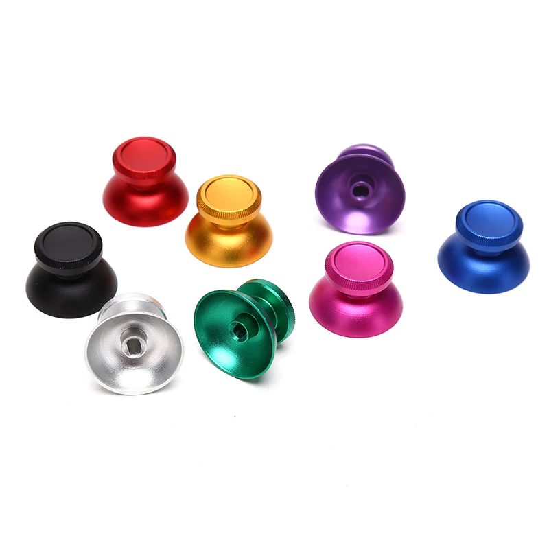 2PCS 금속 아날로그 조이스틱 엄지 손가락 그립 캡 교체 부품 PS4 / Xbox 컨트롤러 thumbstick 교체