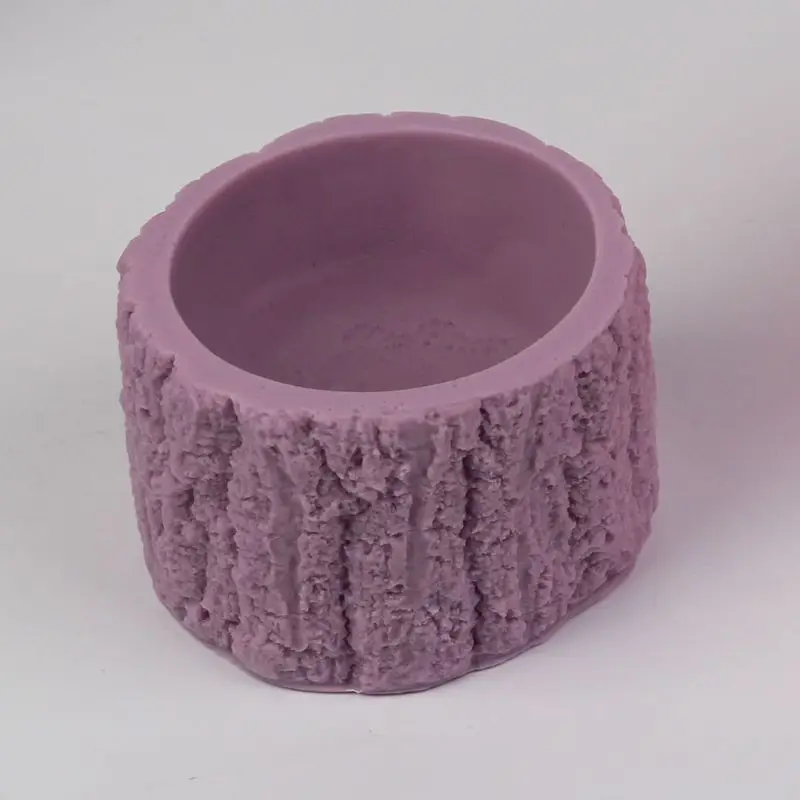 3D Дерево пень суккулент цветочный горшок силиконовая форма для цемента бонсай конфеты мыло 6XDD