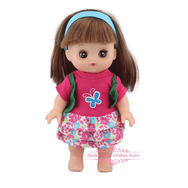 Милый полосатый комбинезон для 25 см Mellchan Baby Doll аксессуары для одежды - Цвет: 14